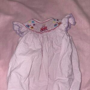 BIRTHDAY SMOCKED BUBBLE | 2T